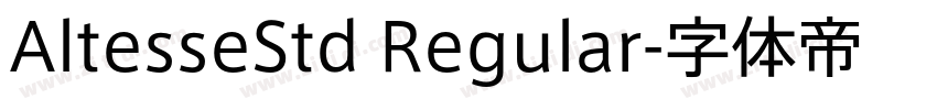 AltesseStd Regular字体转换